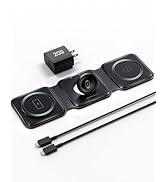 3-in-1-Wireless-Charger-for-Magsafe-for iPhone 16, Apple Watch S10, AirPods 4, Foldable-Travel-Ch...