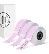 Label Maker Tape, Standard Laminated Thermal Label Tape Replacement, 0.47"x1.57" (12x40mm), Compa...