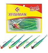 Crappie-Baits- Plastics-Jig-Heads-Kit-Minnow-Fishing-Lures-for Crappie-Panfish-Bluegill-20Piece K...
