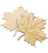 Summer-Ray 20pcs Laser Cut Wooden Maple Leaves Holiday Fall Theme Decoration