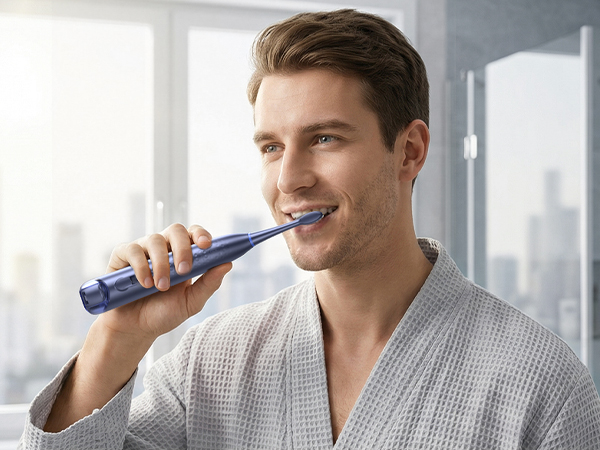 electric toothbrush with water flosser