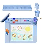 Silicone Art Mat for Kids Silicone Painting Mat Silicone Painting Station with Detachable Cup,Pal...