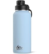 Hydrapeak 32 oz Insulated Water Bottle with Chug Lid - Reusable Leak Proof Stainless Steel Water ...