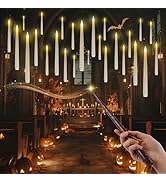 Homemory 20PCS Floating Candles with Wand Remote, Magic Hanging Candles with Timer, Flickering Wa...