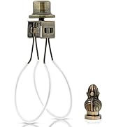 Lamp Shade Light Bulb Clip Adapter,Lamp Shade Holder with Cap Knob Finial and Silicone Levelers,C...