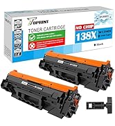 TOPRINT [NO CHIP with Tool] Compatible Toner Cartridges 138X W1380X ( 138A W1380A ) 2 Black High ...