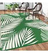 GENIMO Outdoor Rug 8' x 10' Waterproof for Patios Clearance, Reversible Outdoor Plastic Straw Cam...