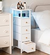 narrow nightstand