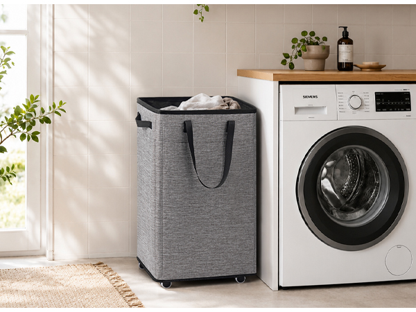 Goodpick Laundry Basket with Wheels