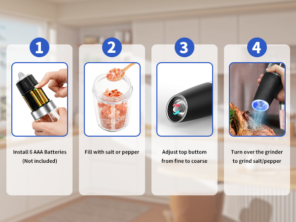 electric salt and pepper grinder