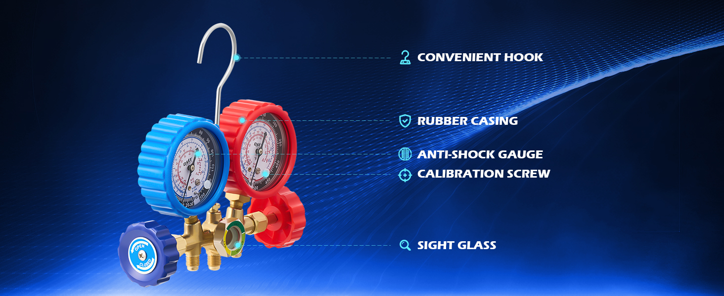 ac vacuum pump and gauge set