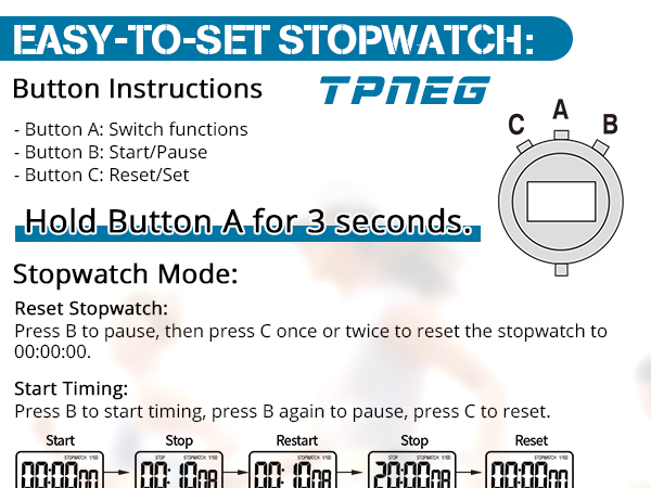 Easy-to-use simple stopwatch