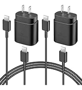 <2Pack> USB C Charger, 25W Super Fast Charger with Type C Charger Cable 6ft Fast Charging for Gal...