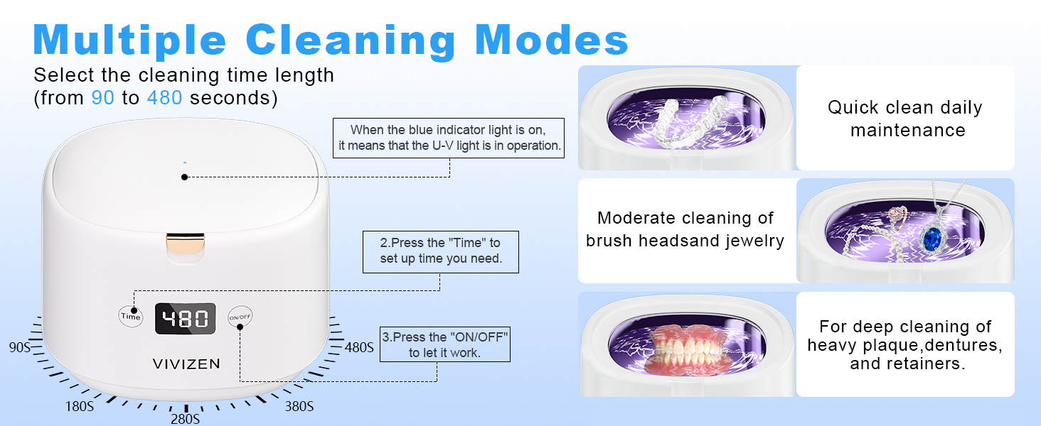 VIVIZEN Multiple Cleaning Modes
