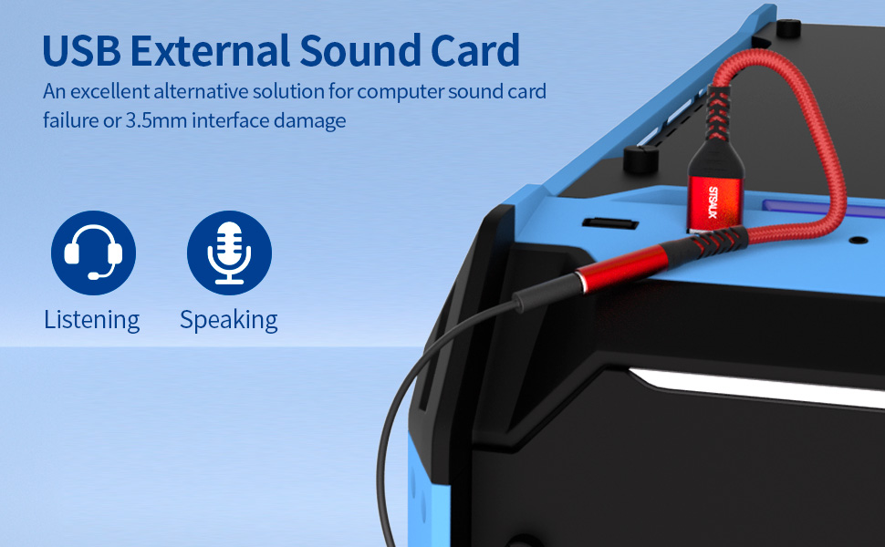USB to 3.5mm Audio Adapter