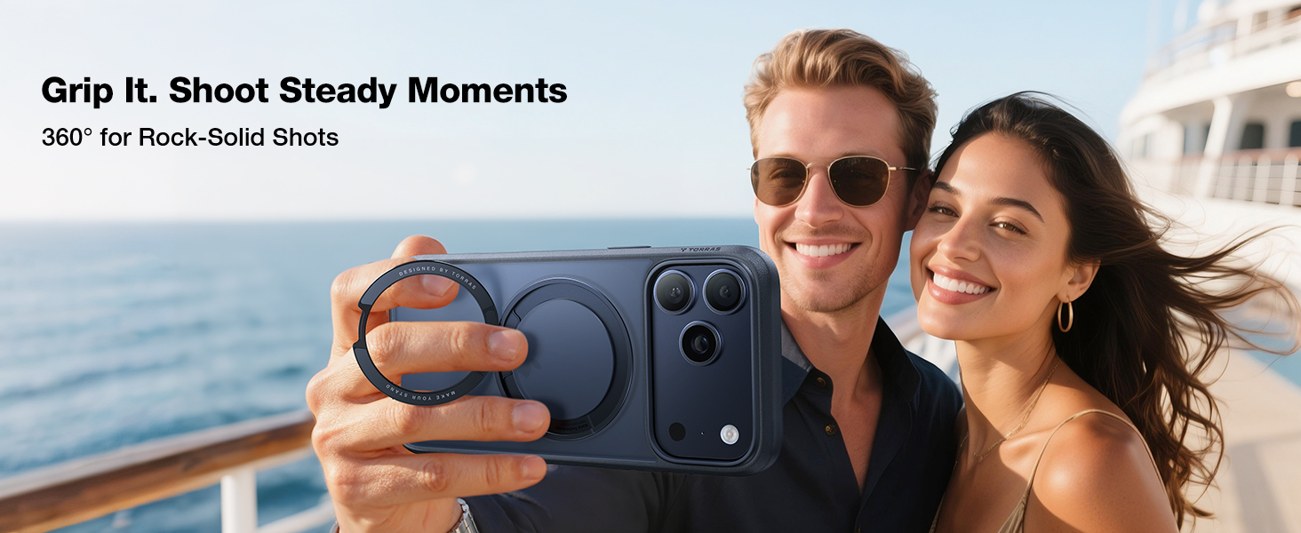 magnetic stand case for iphone 17 pro case slim camera