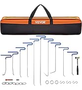 VEVOR Rods Dent Removal Kit, 20 Pcs Paintless Dent Repair Rods, Stainless Steel Dent Rods, Whale ...