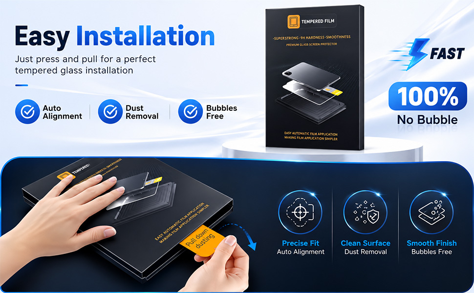 2 Pack Screen Protector for iPad A16 11th/10th Generation