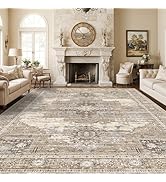 RUUGME Living Room 10x14 Area Rugs - Washable Lightweight Area Rug Stain Resistant Carpet Vintage...