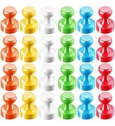 GOOZADA 24Pack Colorful Push Pin Magnets 6 Assorted Color Office Magnet for Whiteboard Small Magn...