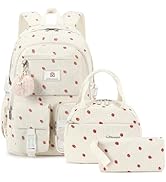School Backpack with Lunchbox for Teens Girls Women 15.6 Inch Laptop College Backpacks with Lunch...