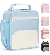 Kids Lunch Bags, DANIA &amp; DEAN Cute Insulated &amp; Reusable Mini Cooler Lunch Tote, Durable Thermal L...