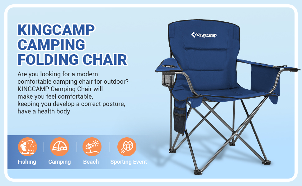 Heavy Duty Oversized Comfy Folding Bag Chair 