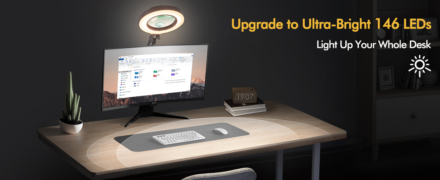 lighted magnifying glass