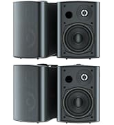 STUDIOFINIX 5.25 Inches 600 Watts Indoor Outdoor Bluetooth Speakers All Weather Wired Wall Mount ...