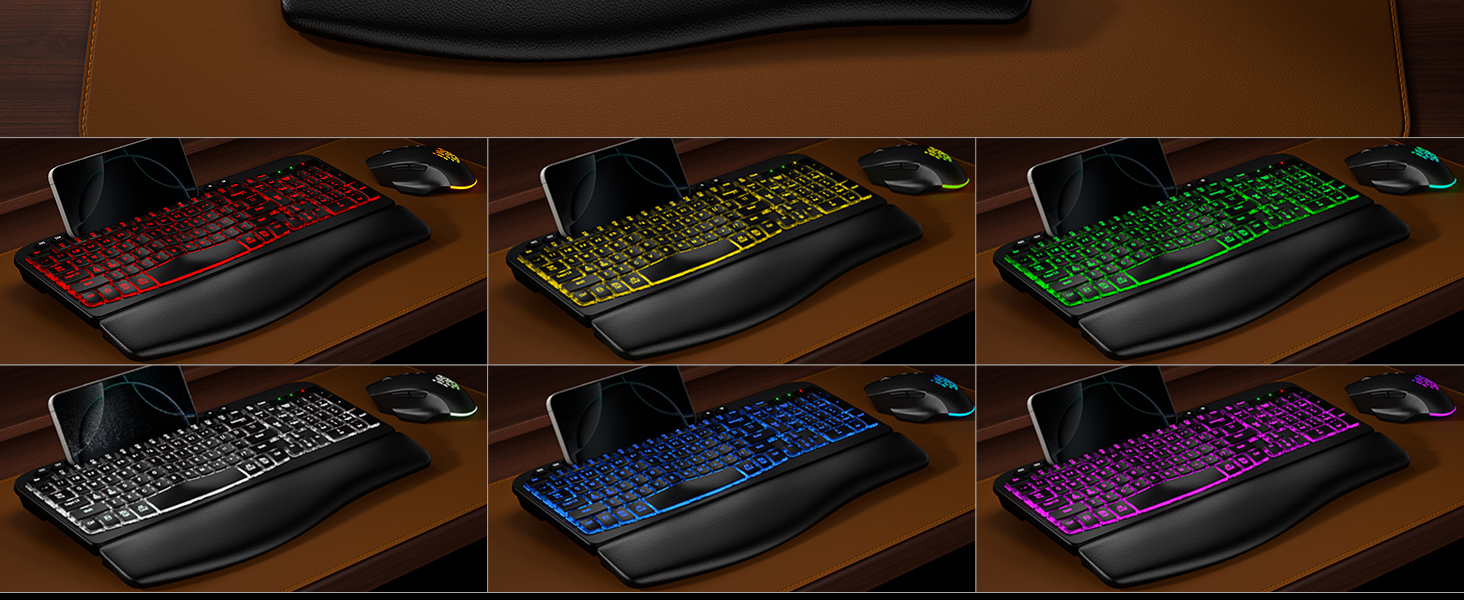 7 color backlit with rgb mouse