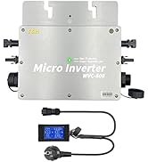 SOGTICPS 600W Solar Grid Tie Micro Inverter Waterproof IP65 MPPT DC28-50V PV Input AC80-160V Outp...