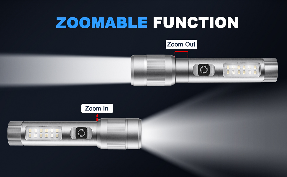 led rechargeable flashlight; rechargeable flashlights; small flashlights powerful