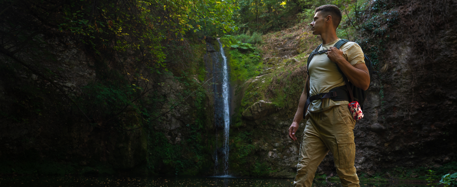 lightweight travel bluetooth speaker hiking clip on portable outdoor trail speaker compact design