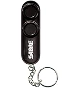 SABRE Personal Alarm With Key Ring, 120dB Alarm, Audible Up To 1,280 Feet (390 Meters), Simple Op...
