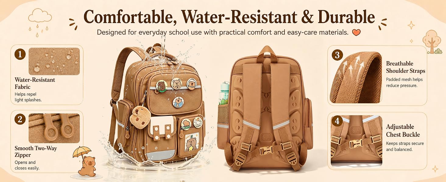 Cartoon Backpack for Girls Boys