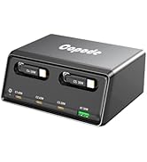Copode 4-Port USB C Charging Station with Dual Retractable Cables,Desktop Multiple Devices Power ...