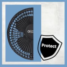 this comfort zone portable clamp fan is designed with safety in mind