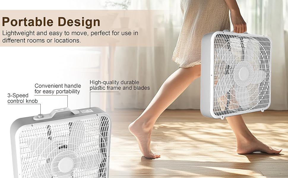 Portable Design, Lightweight and Easy to Move