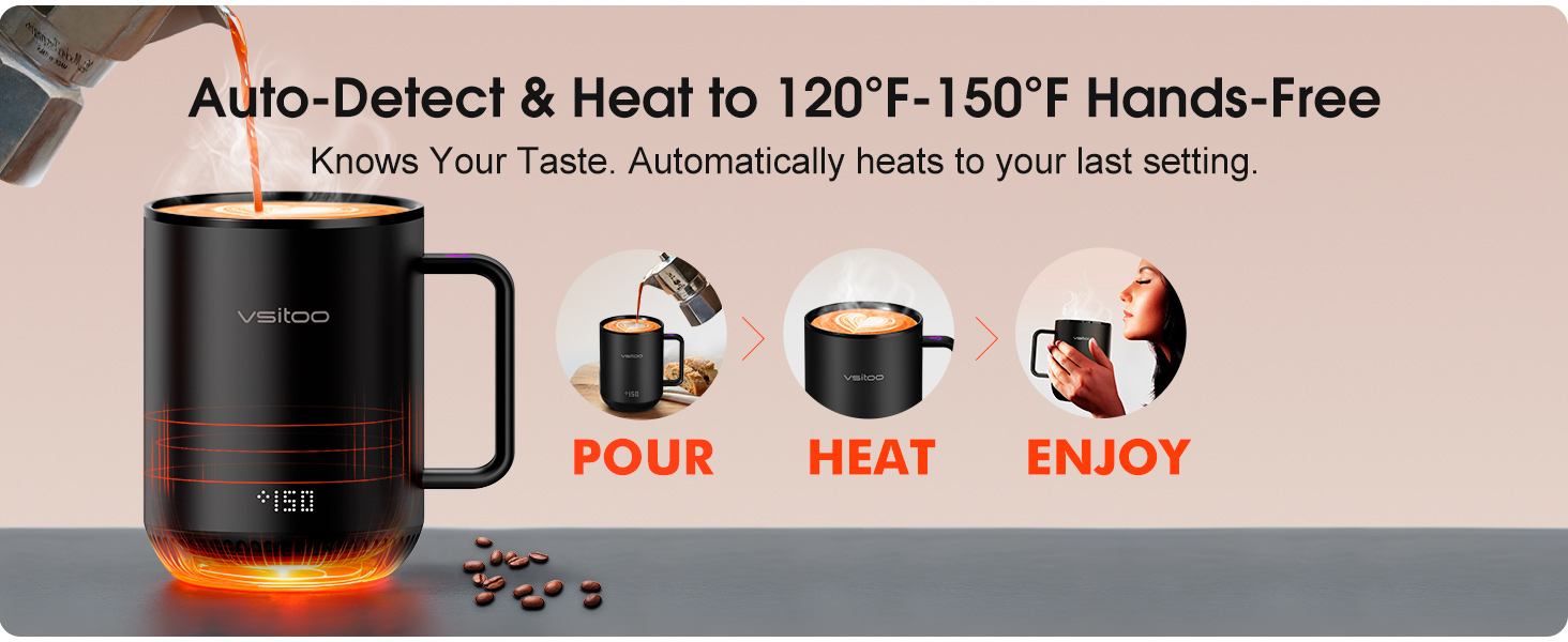 self heating mug