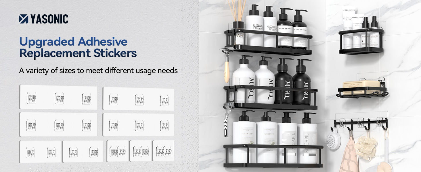shower caddy adhesive replacement