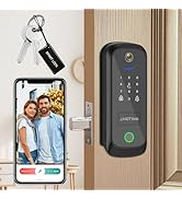 JAIOTlink 5 in 1 Smart Lock for Front Door, Keyless Entry Deadbolt with Camera &amp; Doorbell, WiFi S...
