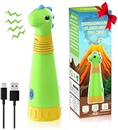 Dinosaur Rechargeable Flashlight for Kids, LED Flashlight with Dino Roar Sound, Kids Flashlight T...