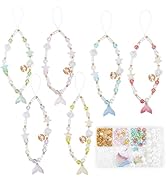 SUNNYCLUE 1 Box 348Pcs DIY 6 Sets Phone Charm Kit Starfish Beads Shell Starfish Charms Summer Haw...