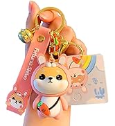 YOU WIZV Cute Keychain Kawaii Anime Keychains for Kids Backpack Charms Key Chain Accessory Friend...