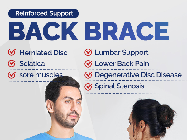 back brace with reinforced support
