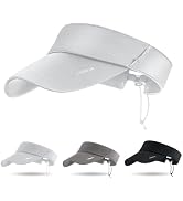 Sun Hats for Men: Cooling Fabric Sunvisor UV Protection Eyewear Slots Sports Hat for Tennis Pickl...
