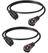 DEWENWILS 360° Rotating Flat Plug Extension Cord 3FT, 16/3 Gauge 3 Prong Grounded Power Cord, 125...