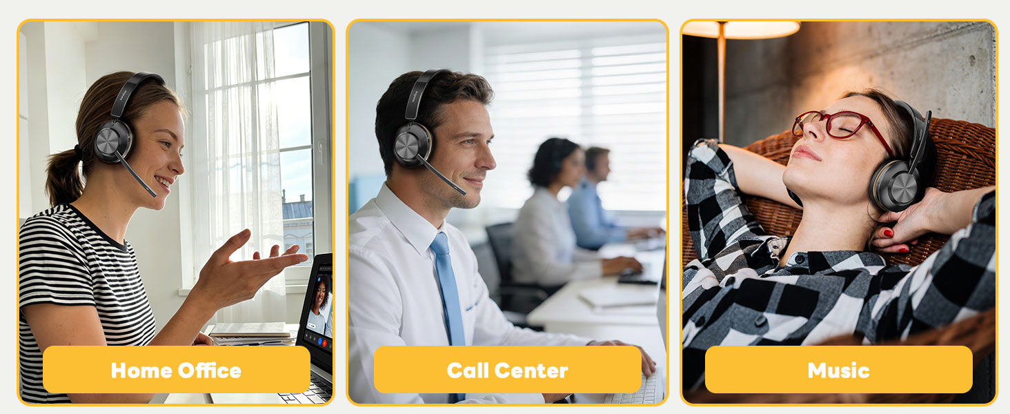 headsets with microphone for work