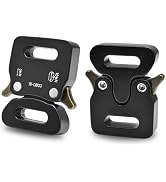 CooBigo 1/2" Metal Paracord Buckle Clip, 2 Pack Paracord Clasps for Bracelets, Metal Buckles Pet ...
