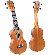 Kmise Ukulele Soprano Ukelele 17 Inch Mini Travel Pocket Ukalalee for Kids Beginners Adults